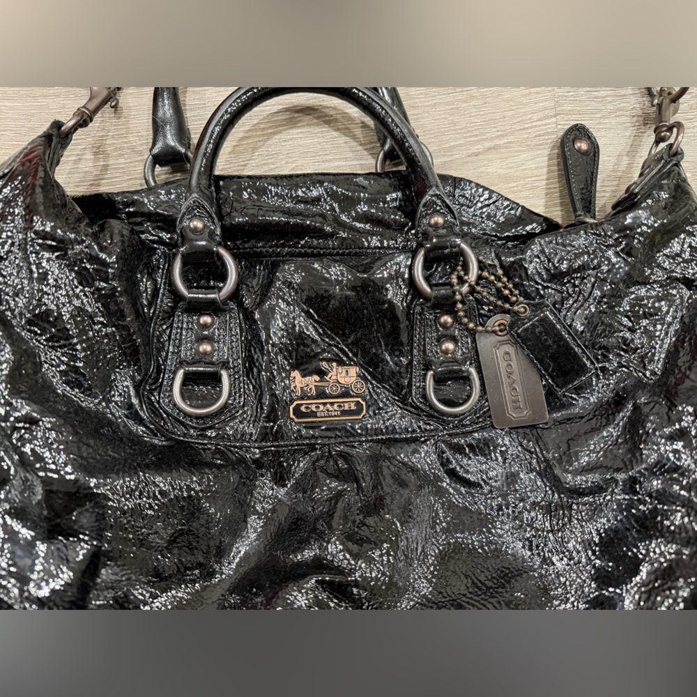 Coach Kristin Patent Leather Tote (Style 12948) — excellent condition - Picture 3 of 5